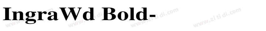 IngraWd Bold字体转换